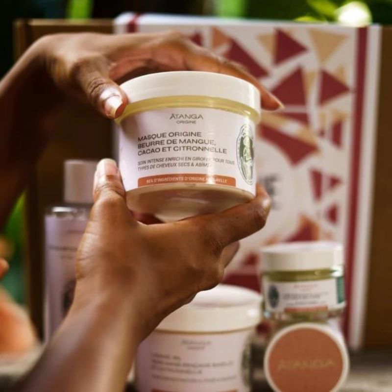 Masque Capillaire - Beurre de Mangue, Cacao et Citronnelle - Atanga